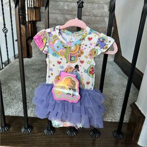 Posh Peanut NWT! Groovy Barbie Tulle Bodysuit Dress